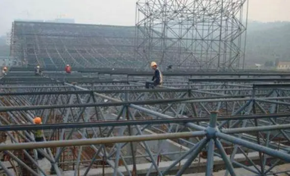 丽水水泥厂网架安装