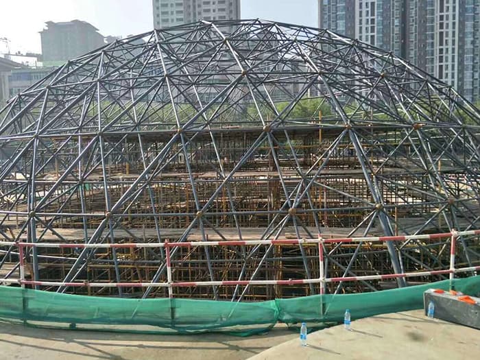 丽水球形网架钢结构施工
