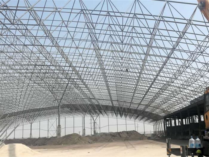 丽水钢厂料仓网架工程
